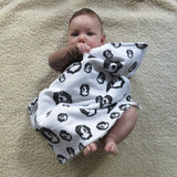 baby lovey with bernese mountain dog print