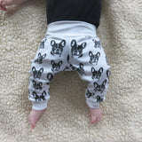 french bulldog print baby leggings