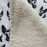 German Shepherd Print Organic Cotton Warm Baby Blanket Size 35" x 35"