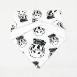 Goldendoodle Print Baby Bandana Bib Made From Double Layer Organic Cotton