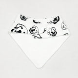 Baby Bib With Labrador Retriever Dog Print Made From Double Layer Organic Cotton