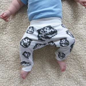 shetland sheepdog print baby leggings