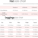Chihuahua Print Organic Cotton Unisex Baby Hat And Leggings Set